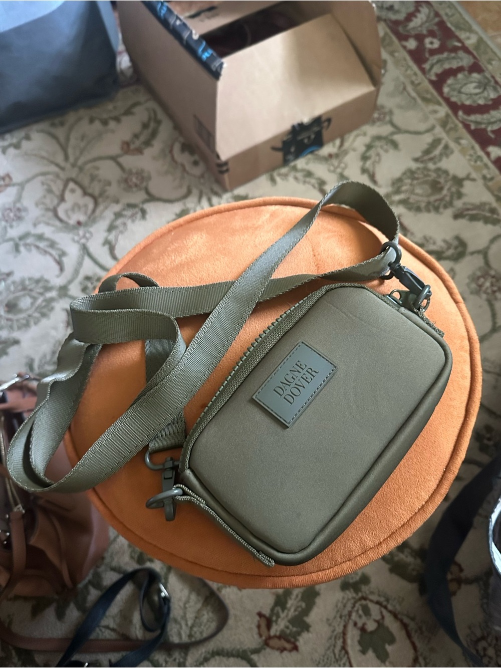Dagne Dover Olive Crossbody Bag